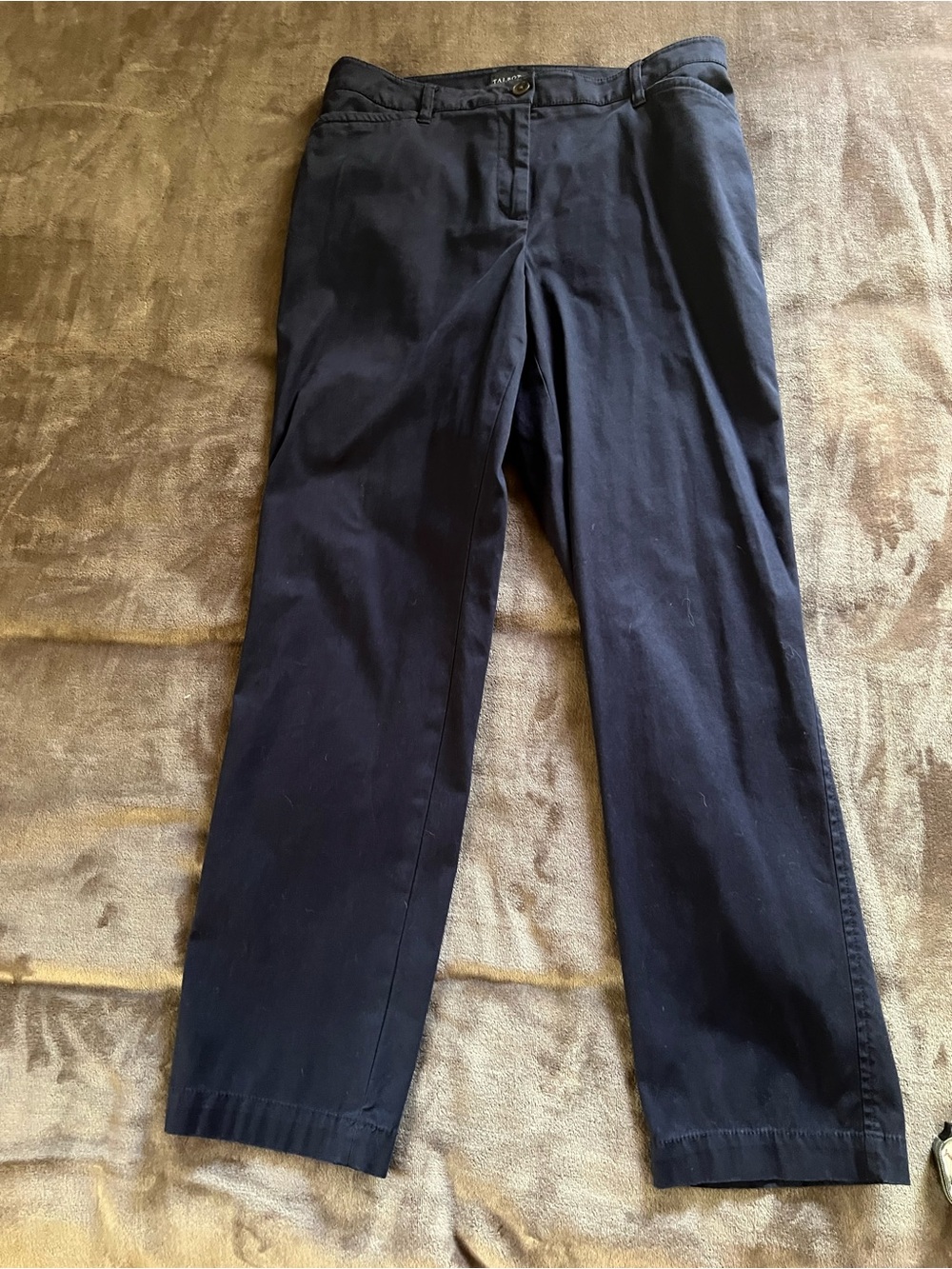 Talbots the Perfect Chino Navy Cotton Chinos - Classic Straight Fit